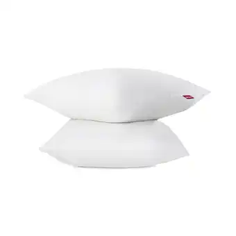 E.Leclerc Lot de 2 oreillers 60 x 60 cm polyester moelleux blanc offre
