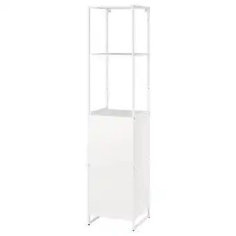 Jostein étagère avec porte, intérieur/extérieur/blanc, 41x44x180 cm