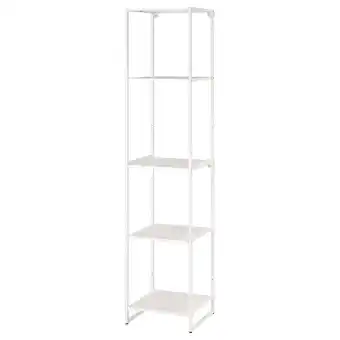 IKEA Jostein étagère, intérieur/extérieur/métal blanc, 41x40x180 cm offre