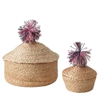 IKEA Mävinn panier avec couvercle, lot de 2, jute offre