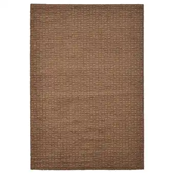 IKEA Langsted tapis, poils ras, brun clair, 60x90 cm offre