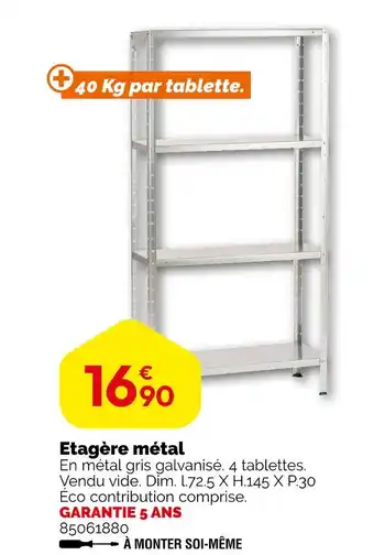 Weldom Etagère métal offre