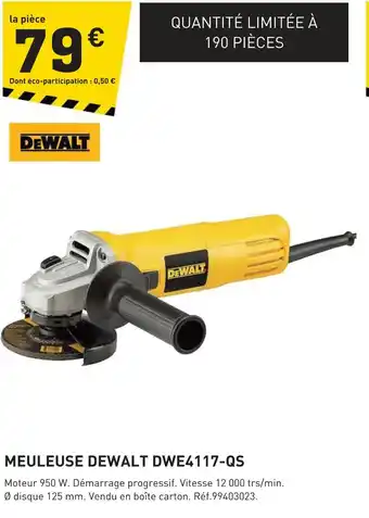 Dewalt meuleuse dwe4117-qs