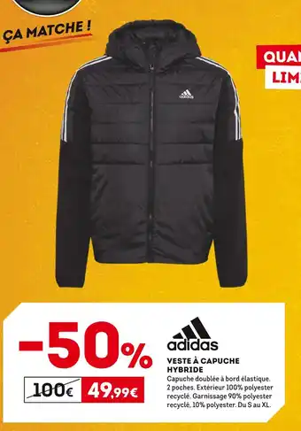 Sport 2000 Adidas veste à capuche hybride offre