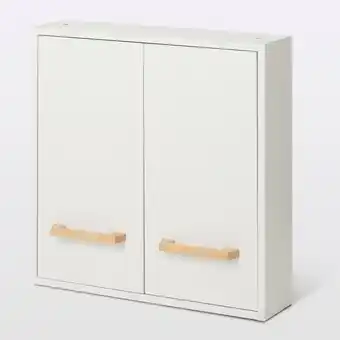 Armoire de salle de bains faible profondeur goodhome ladoga blanc l. 60 x h. 60 x p. 15 cm