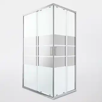 Castorama Portes de douche angle droit miroir goodhome beloya 120 x 80 cm offre