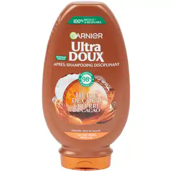 Action Garnier après-shampoing garnier ultra doux huile de coco et beurre de cacao offre