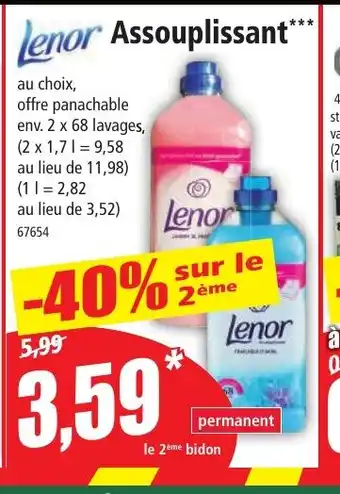 Norma Lenor Assouplissant offre