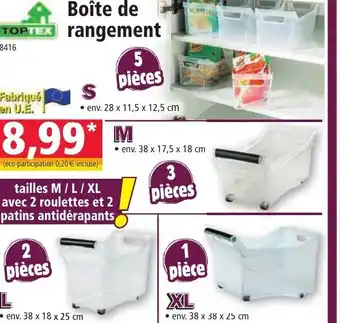Norma Boîte de rangement offre