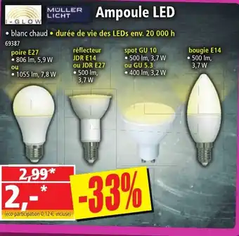 Norma Ampoule LED offre