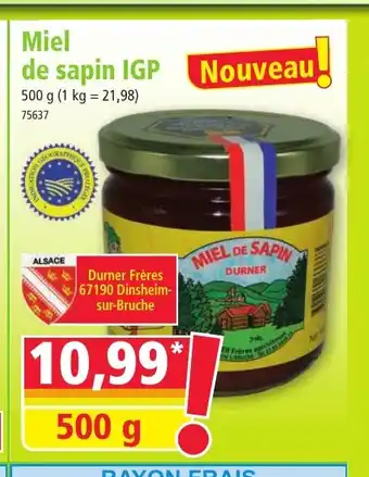 Norma Miel de sapin IGP offre