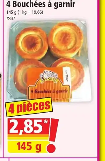 Norma 4 Bouchées à garnir offre