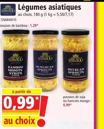Norma Légumes asiatiques offre