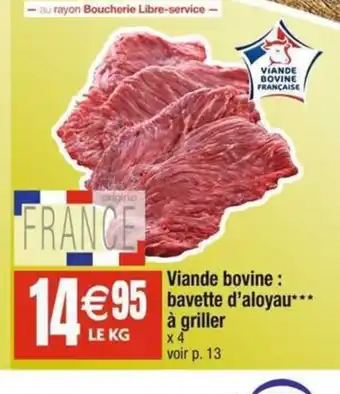 Cora x Carrefour Viande bovine : bavette d'aloyau offre