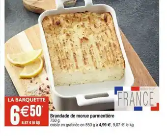 Cora x Carrefour Brandade de morue parmentière 750 g offre