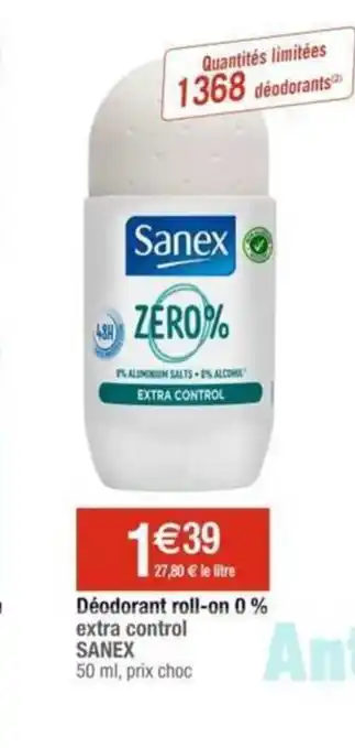 Cora x Carrefour Déodorant roll-on 0% offre