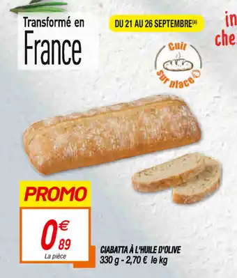 Ciabatta a l'Huile d'olive
