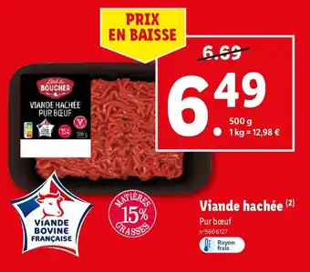 Lidl Viande hachée (2) offre