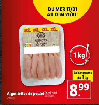 Lidl Aiguillettes de poulet offre