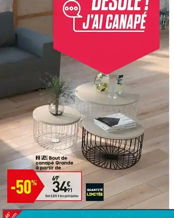 Conforama Bout De Canapè Grande a Partir De offre