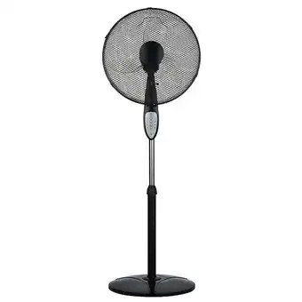 Ventilateur sur pied avec télécommande - noir - 40cm - 50w