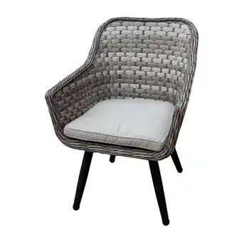 Bricomarché Fauteuil de jardin vintage - aluminium et résine tressée offre