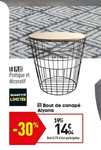 Conforama Bout De Canapè Alyana offre
