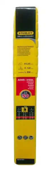 Bricomarché Lot 50 électrodes acier diamètre 3.25mmx350mm offre
