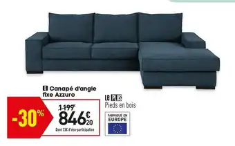 Conforama Canapè D'angle Fixe Azzuro offre