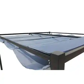 Tusa : tonnelle autoportante 3x3m, toile polyester grise