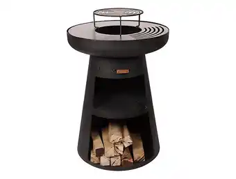 Bricorama Barbecue rond avec plaque d'acier ronde et grille offre