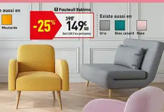 Conforama Fauteuil Eskimo offre