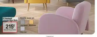 Conforama Fauteuil Convertible Niels offre