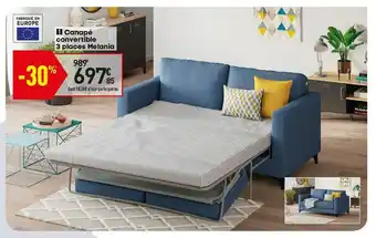 Conforama Canapè Convertible 3 Places Melania offre