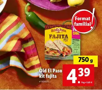 Lidl Old El Paso kit fajita offre
