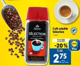 Lidl Café soluble Sélection offre