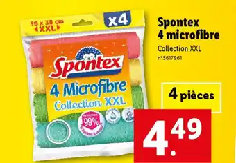 Lidl Spontex 4 Microfibre offre