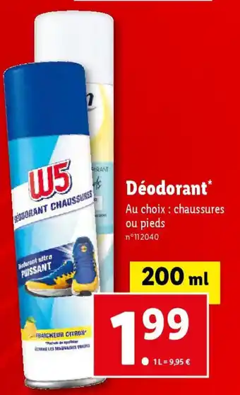Lidl Déodorant offre