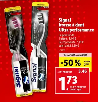 Lidl Signal brosse à dent Ultra performance offre