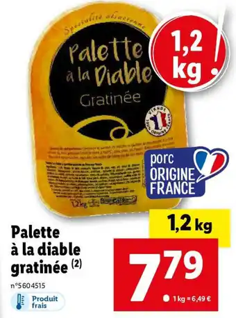 Lidl Palette à la diable gratinée (2) offre
