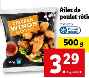 Lidl Ailes de poulet rôties offre