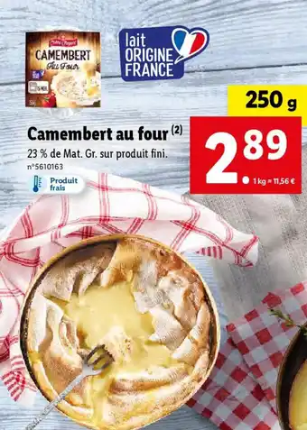 Lidl Camembert au four (2) offre