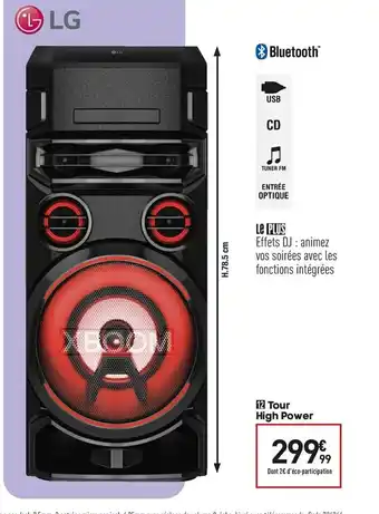 Conforama Tour High Power offre