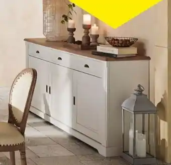 Conforama Buffet 3 Portes 3 Tirroirs Cottage offre