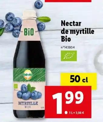 Lidl Nectar de myrtille Bio offre