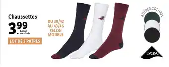 Lidl Chaussettes offre