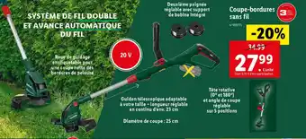 Lidl Coupe-bordures sans fil offre