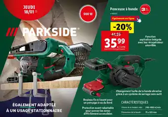 Lidl Ponceuse à bande (3 offre