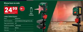 Lidl Niveau laser en croix offre