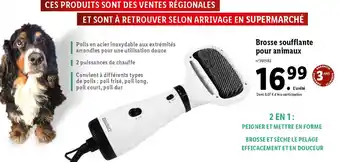Brosse soufflante pour animaux